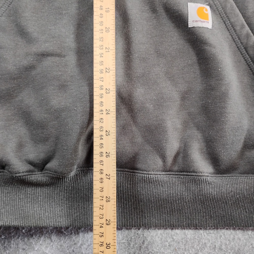 Carhartt Rain Defender Mens XL Loose Fit Quarter Zip Hoodie Charcoal‎ Gray - Picture 6 of 9